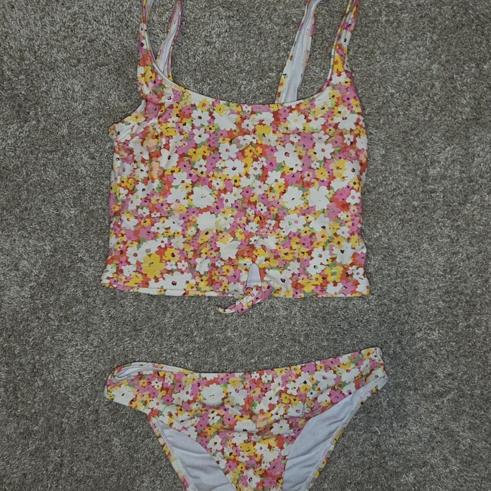 Floral Bikini Set- XS Top, Small Bottom